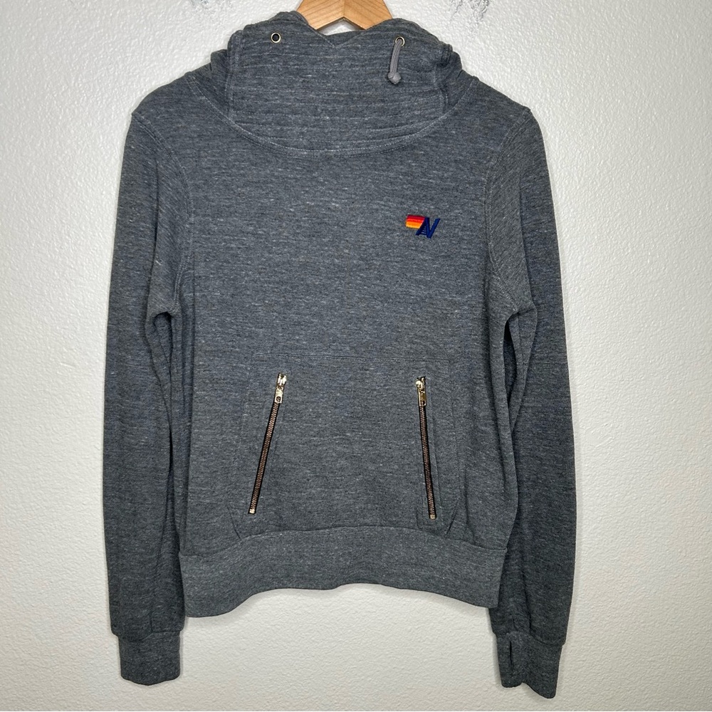 Aviator Nation Ninja Pullover Hoodie grey extra small